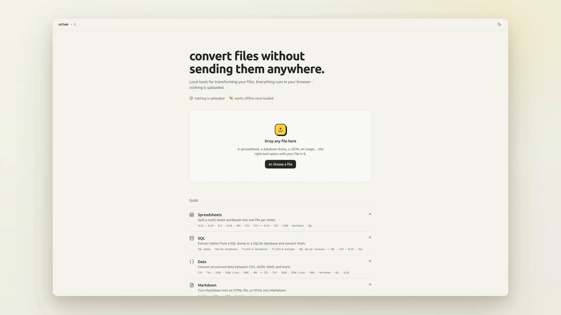 captura de tela de converter-hub